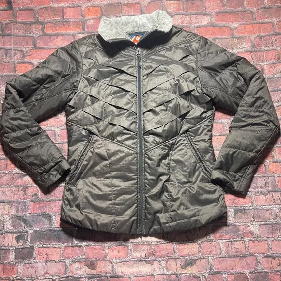 Columbia Kaleidaslope II Jacket Womens L Bronze Brown Insulated Omni-Heat - Picture 1 of 6